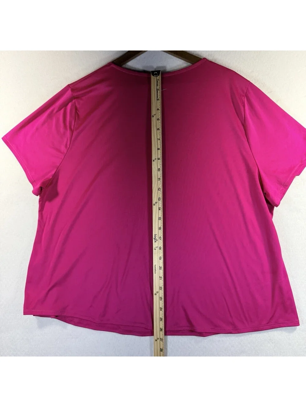 Nike Women's Pink/Fuchsia Dri-Fit Top Short Sleeve 2X